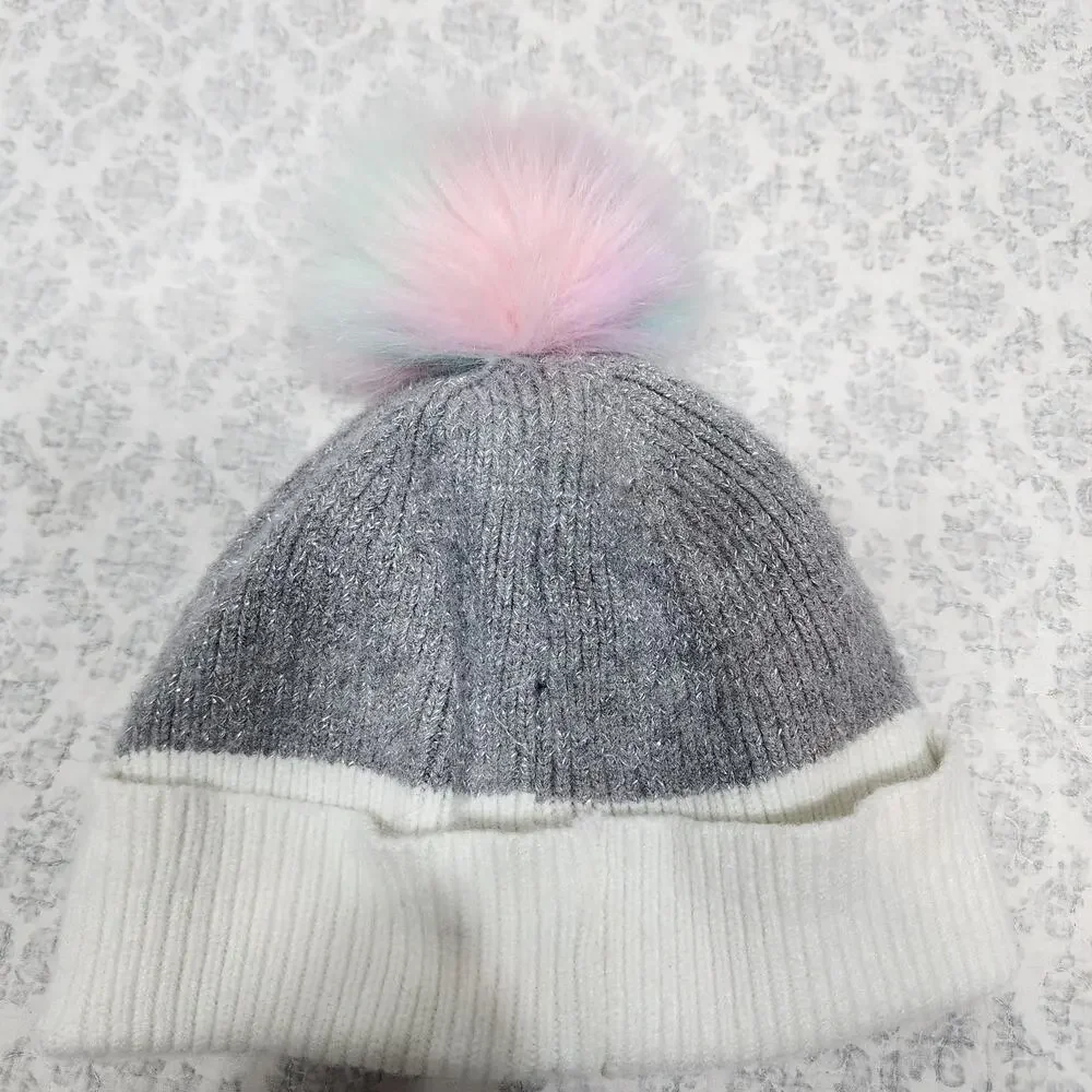 Kids Unicorn Rainbow Winter Hat